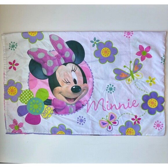 Disney SWEET AS MINNIE MOUSE Baby Toddler Comforter Blanket Sheet Pillowcase Set - Picture 6 of 12